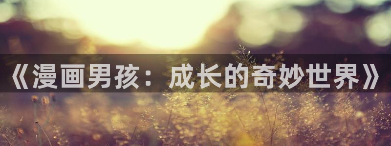 汗汗漫画在线阅读页面免费观看：《漫画男孩：成长的奇妙世界》